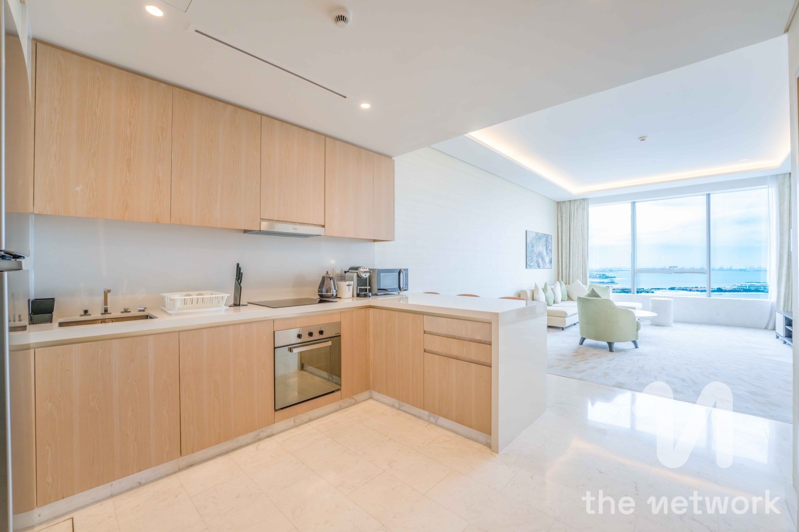 Ain And Marina Skyline Views | Rented | High Floor — The Palm Tower